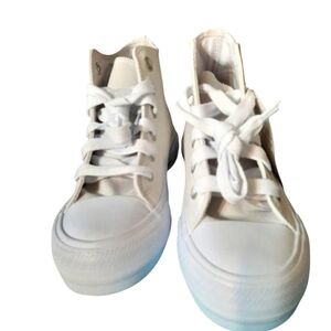 White High-Top Sneakers Wonder Nation Size 5